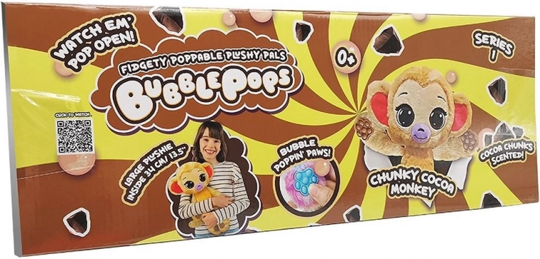 Bubble Pops peluche profumato – scimmietta al cacao