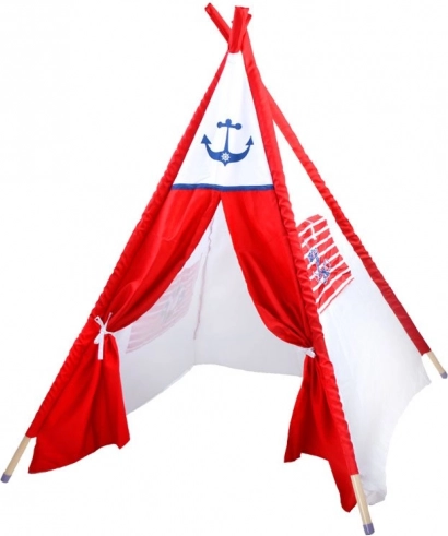 Tenda teepee per bambini con motivo àncora