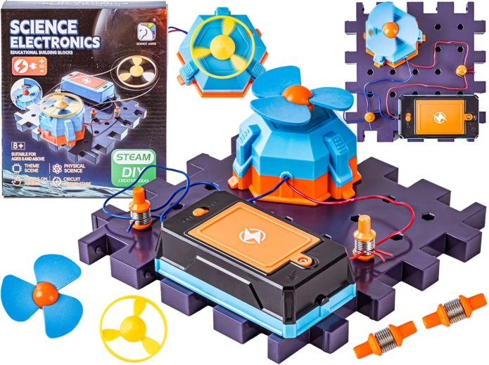 Set di esperimenti scientifici – circuito elettronico con ventolina e frisbee