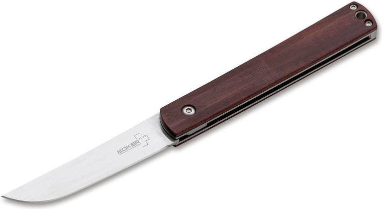 Böker Plus Wasabi Cocobolo coltello tascabile pieghevole 7,2 cm, legno di cocobolo