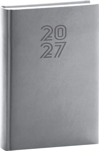 Agenda giornaliera Notique Aprint 2027 grigia 15 × 21 cm