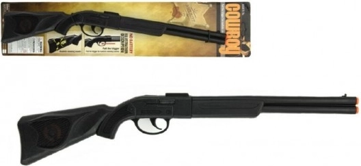 Pistola/Fucile da cowboy a scatto in plastica 57 cm su cartoncino