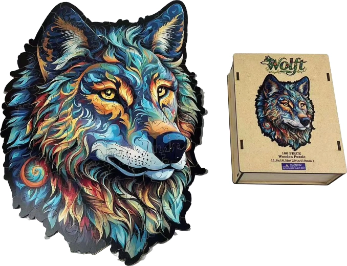 Puzzle in legno lupo