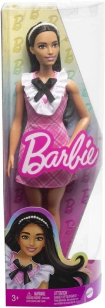 Barbie Fashionistas bambola con abito rosa a quadretti