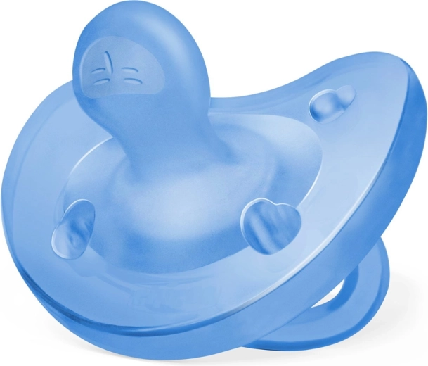 Succhietto Chicco Physio Soft interamente in silicone per maschietti 6–16 mesi 1 pz
