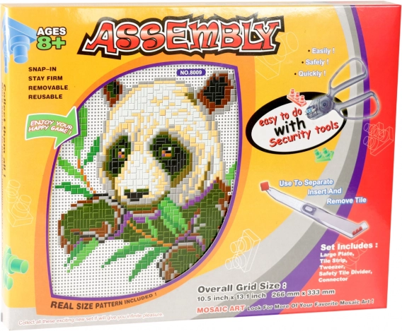 Mosaico panda per bambini