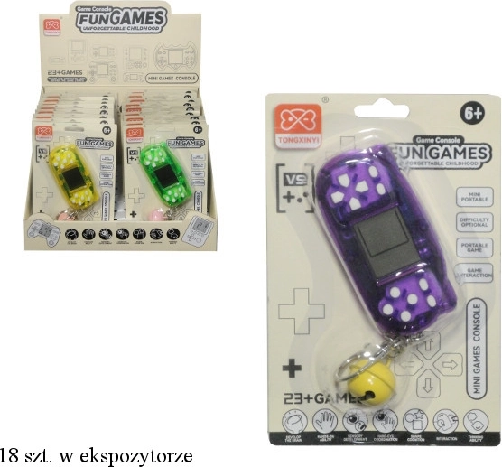 Gioco elettronico portachiavi con ciondolo - 1 pezzo