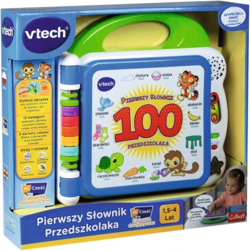Primo dizionario prescolare polacco‑inglese libro interattivo VTech Trefl