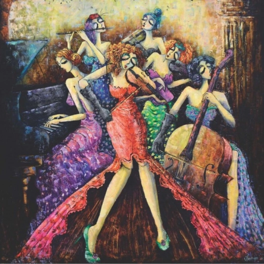 Puzzle Anatolian quadrato orchestra femminile 1024 pezzi