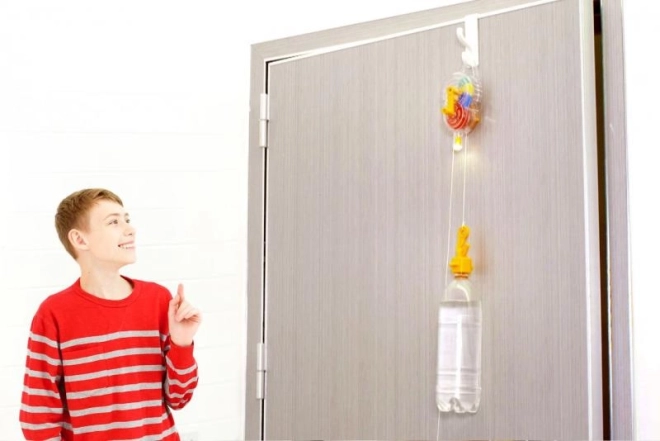 Kit educativo 4M Eco‑Tech lampadina a manovella e gravità