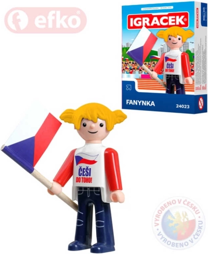 Igráček tifosa di hockey figurina 7,5 cm in scatola