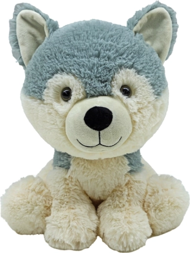 Cane husky di peluche 30 cm – compagno ecologico per neonati