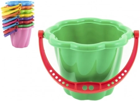 secchiello di plastica per sabbia per bambini