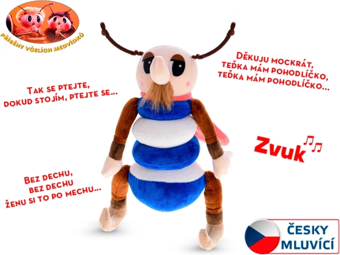 Gocciolino di Storie degli Orsetti delle Api 32 cm con suono in peluche