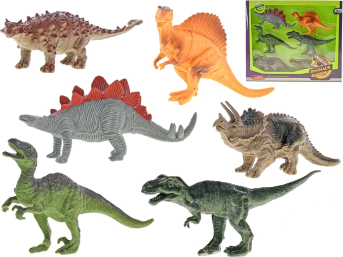 Dinosauri 14–17 cm, set da 6 pezzi