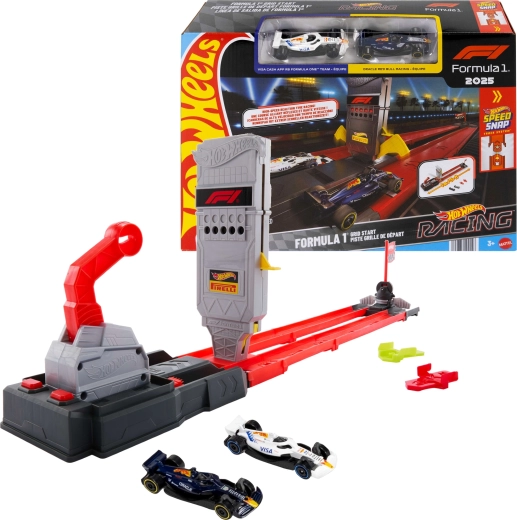 Hot Wheels Racing Formula 1 set pista Gara veloce + 2 monoposto