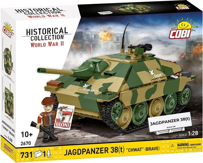 Set di costruzione COBI Jagdpanzer 38(t) "Chwat" – cacciacarri 1:28