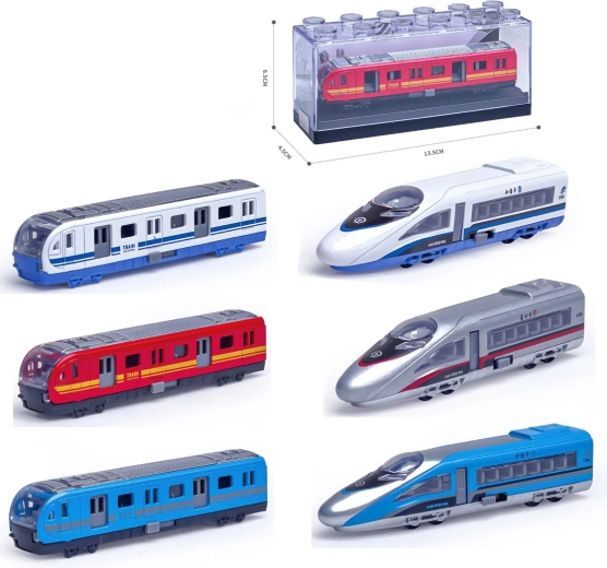Modello in metallo di treno ad alta velocità 1:64 – diversi tipi