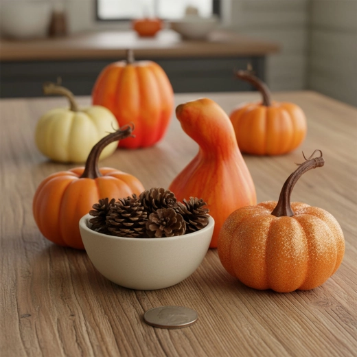 Decorazione autunnale a forma di zucca o pannocchia - 1 pezzo