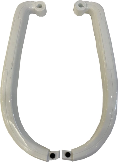 Schienale di supporto per cavalcabile Mercedes-Benz C-Class e Land Rover Discovery 3 in 1 bianco