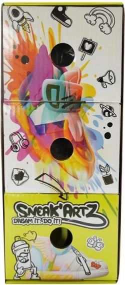 Sneak’Artz set creativo per design di mini sneaker con accessori