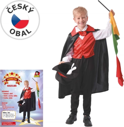 Costume di carnevale per bambini Mago 110–120 cm