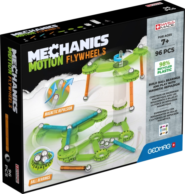 Geomag Mechanics Motion Flywheels set di costruzione 96 pezzi