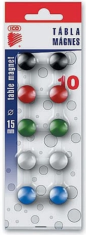 Magneti 15 mm, set da 10 pz