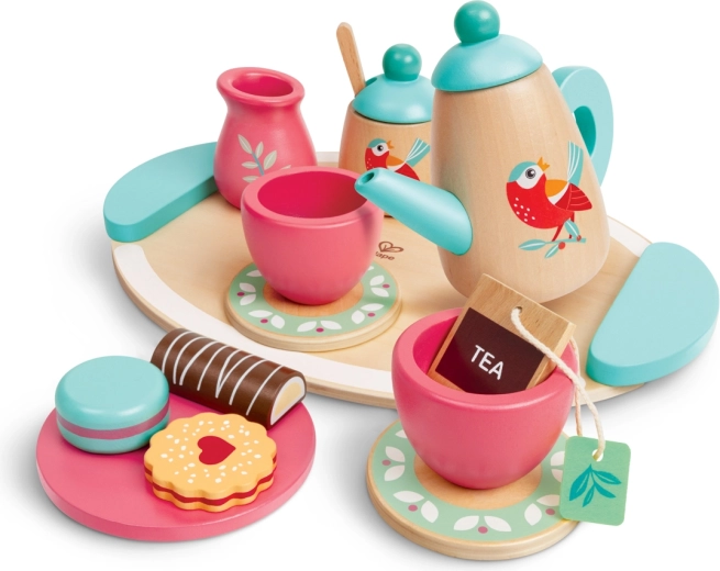 Set da tè in legno