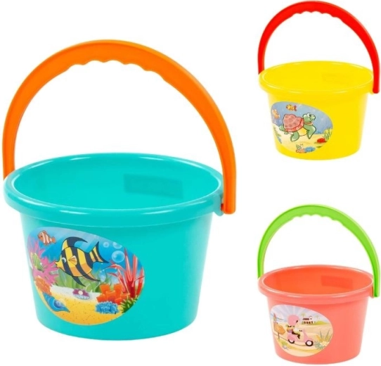 Secchielli di plastica per bambini – misura media, assortimento di colori