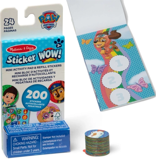 Melissa & Doug Sticker Wow set di ricarica di adesivi Paw Patrol (200 pz)
