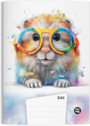 Quaderno A5 con motivo criceto, a righe, 40 fogli