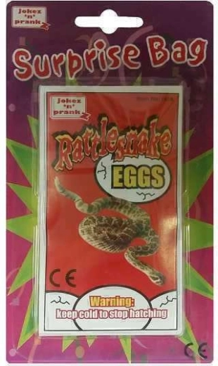 Sacca a sorpresa – uovo di serpente a sonagli per bambini