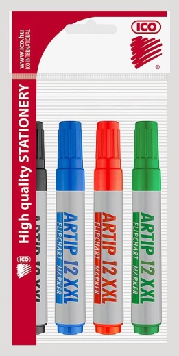 Pennarelli per flipchart ICO XXL, set da 4 colori