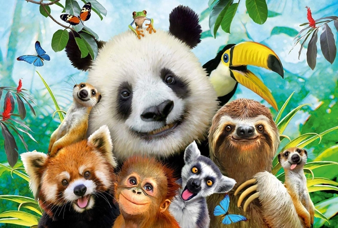 Puzzle divertimento animale 200 pezzi