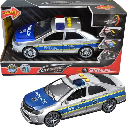 Auto della polizia City Service 1:14 con suoni e meccanismo a retrocarica