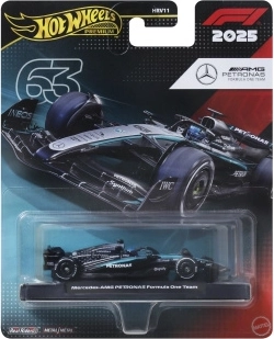 Hot Wheels modellino premium FORMULA 1 MERCEDES-BENZ George Russell #63 1:64