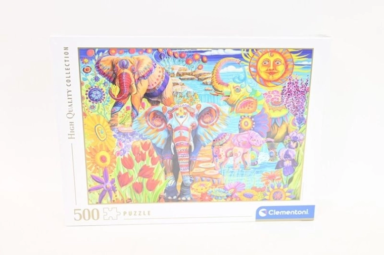 Puzzle Clementoni Elephants Carnival 500 pezzi