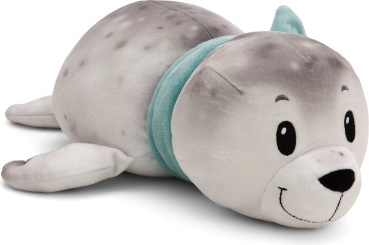 NICI foca di peluche Bente 24 cm sdraiata Green