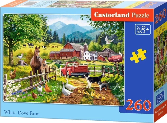 Puzzle Castorland Fattoria con colomba bianca, 260 pezzi