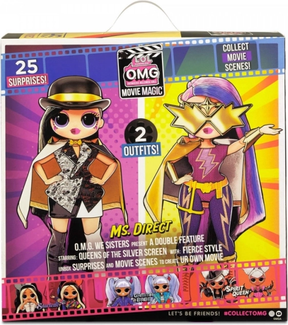 Bambola L.O.L. Surprise! OMG Movie Magic Ms. Direct (sorella maggiore) – 25 sorprese