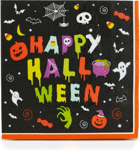 Tovaglioli di carta Happy Halloween, 33 × 33 cm, 16 pezzi