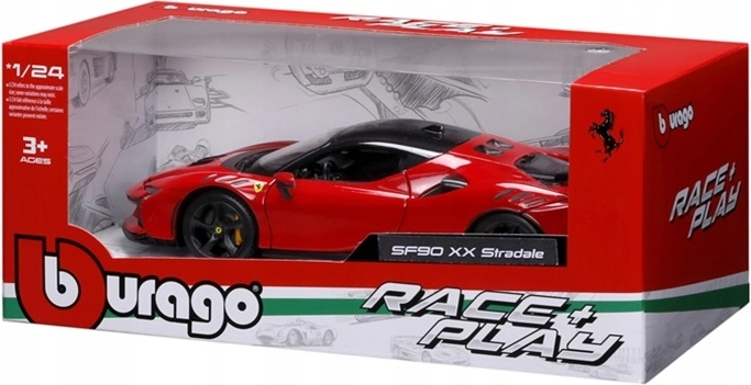 BBU Ferrari SF90 Stradale in colore rosso 1:24