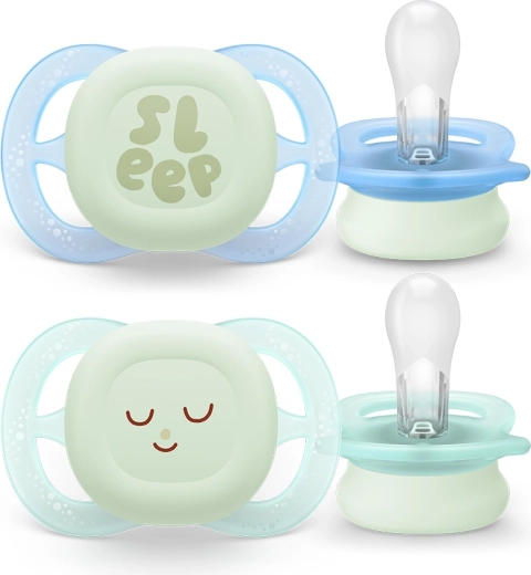 Philips Avent succhietto notturno per neonati 0–2 mesi, 2 pz