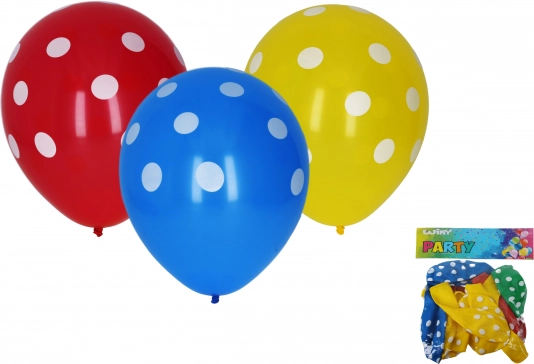 Palloncini gonfiabili con pois 30 cm - 10 pezzi