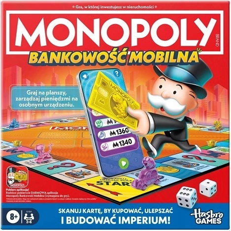 Hasbro Monopoly con banca su mobile