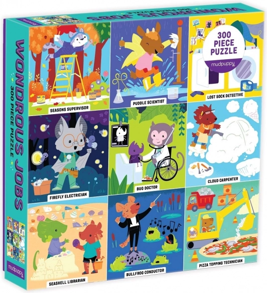 Mudpuppy Level Up! Professioni straordinarie – puzzle da 300 pezzi