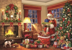 Puzzle Visita di Babbo Natale 1000 pezzi