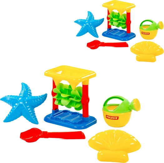 Set per la sabbia con mulino, 5 pezzi