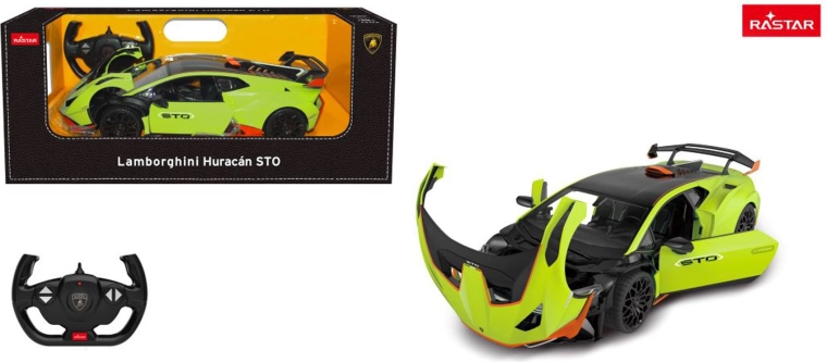 Auto RC Rastar Lamborghini Huracan STO 1:14 verde - 1 pezzo